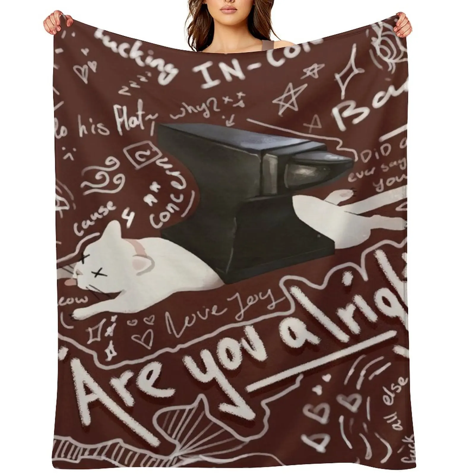 

Are You Alright Lovejoy Throw Blanket blankets ands Bed Fashionable Loose Decoratives Blankets
