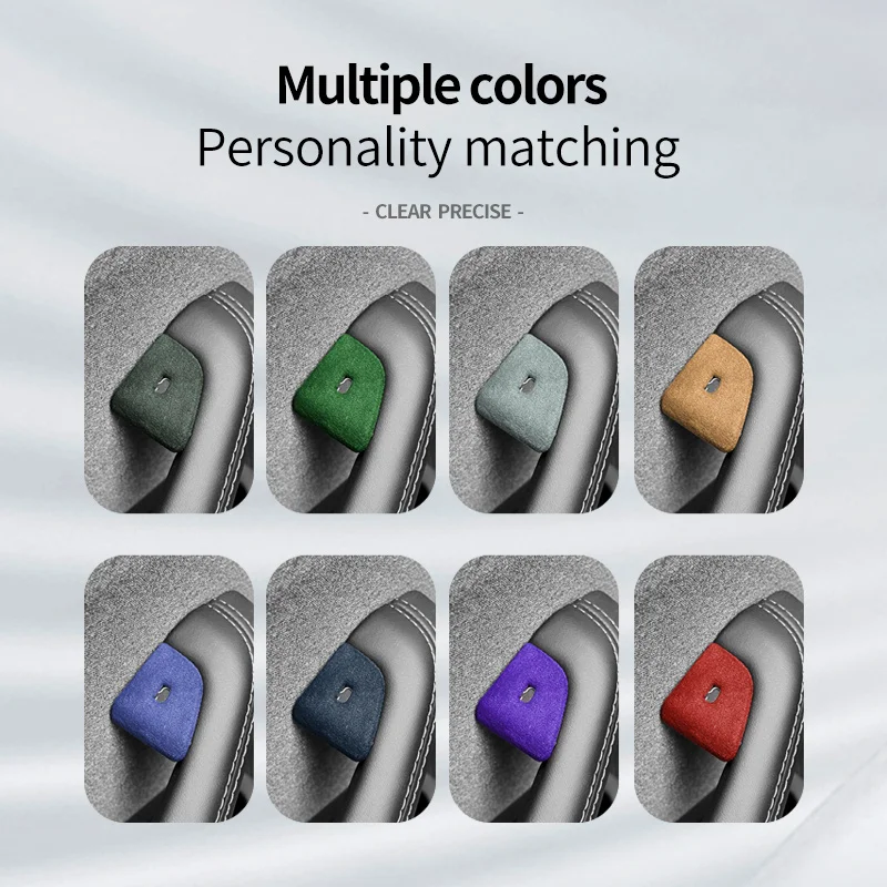 Tesla Model Y Alcantara Door Lock Button Covers (4pcs)