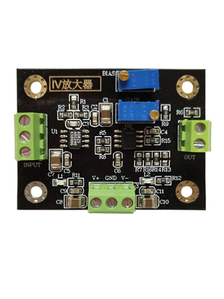 IV conversion amplifier voltage signal amplification silicon PIN photodiode amplifier module current to voltage conversion