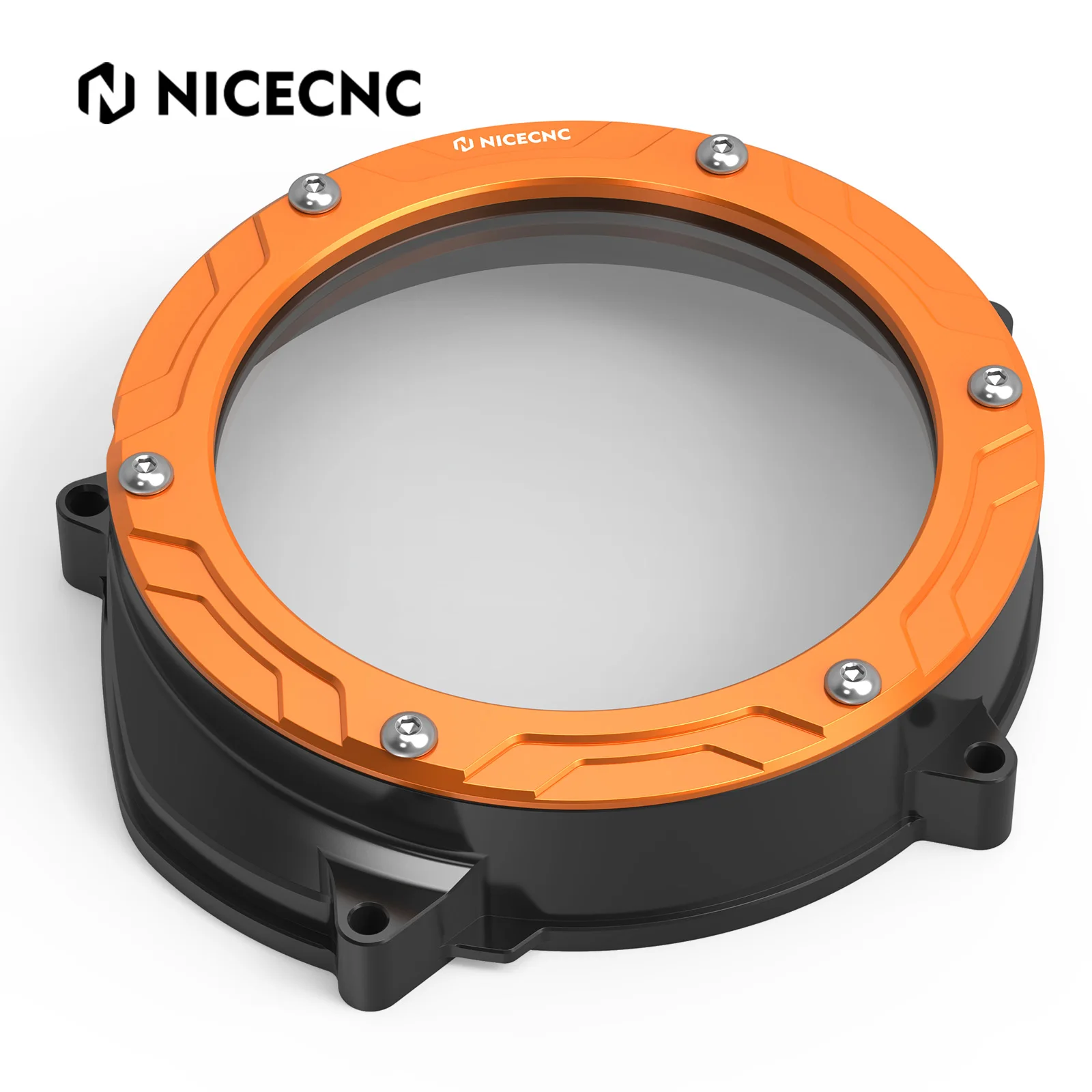 NICECNC For KTM 1390 SUPER DUKE R EVO 2024-2025 Motorcycle Clear Engine Clutch Cover Pretector For KTM 1390 SUPER DUKE R 24-25