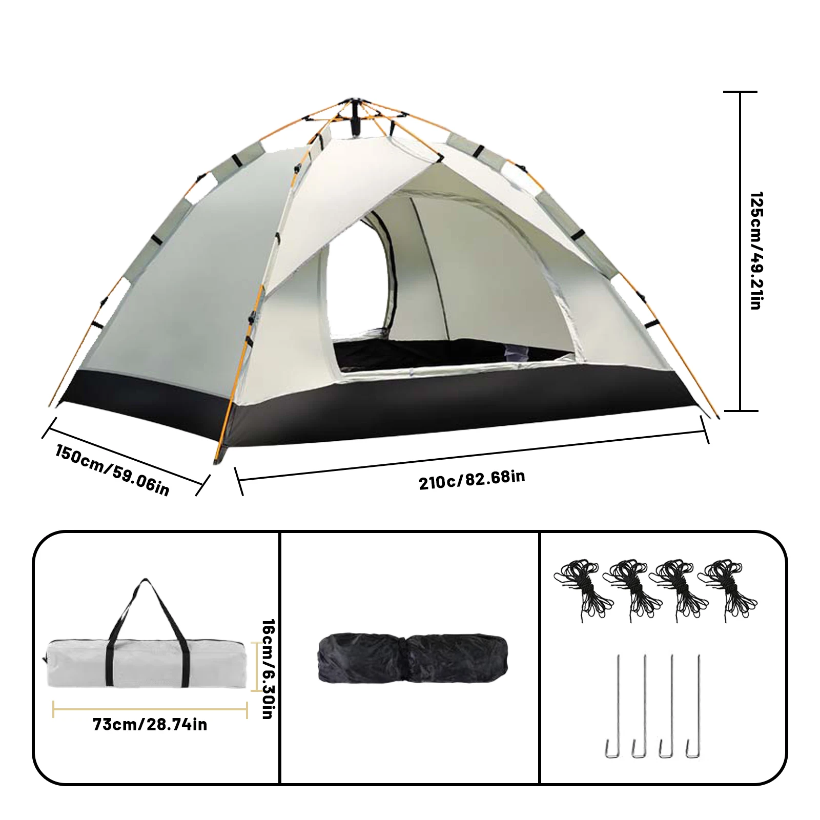 Automatische snelopenende tent Outdoor zelfrijdende reiskampeertent Automatische snelopenende tent Regendichte zonnebestendige tent