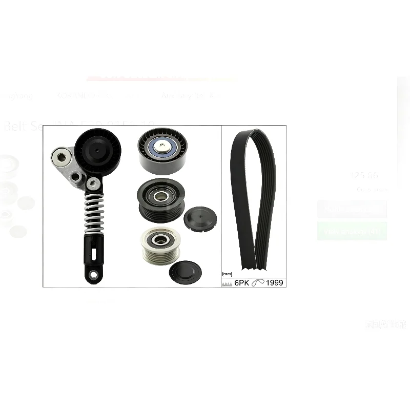Tensor de Correa Acanalada de Poli-V 6729970192 para Ssangyong 2.2L DSL Rodius/Stavic (II) Rexton Actyon Sports (II) Korando C 529015110