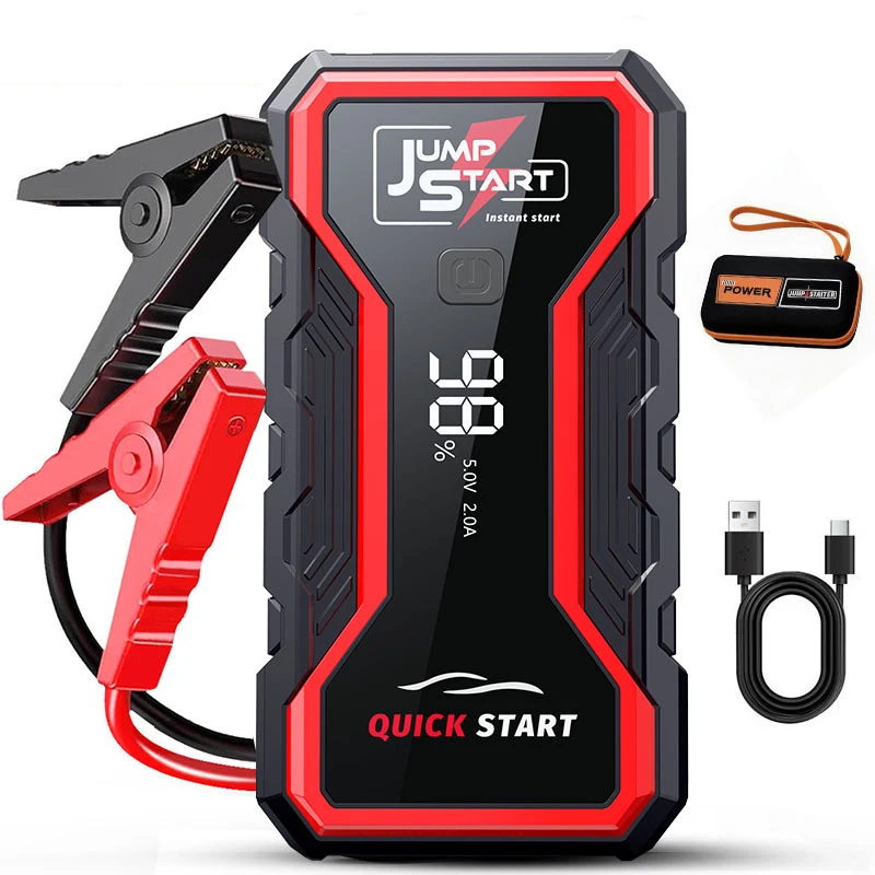 Power Bank 1800A Jump Starter Portable Charger Car Booster 12V Auto Starting Device Emergency Car Battery Starter