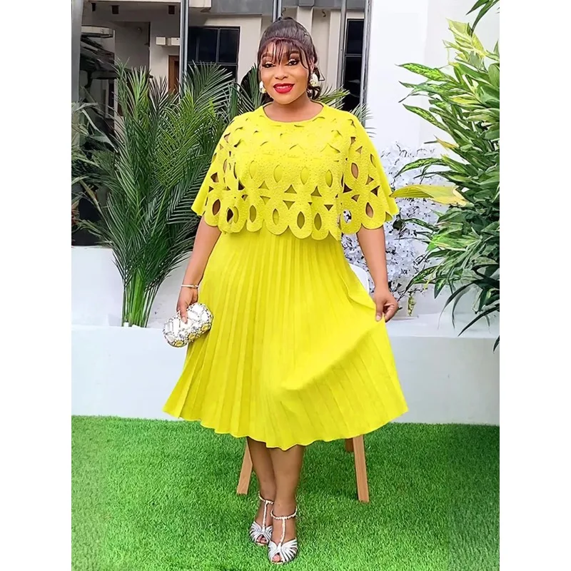 فستان أفريقي للنساء موضة ملابس أنيقة حجم كبير حفل زفاف الصيف حفل زفاف خلع الملابس 2025 أفريقيا ملابس يومية