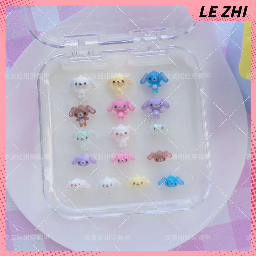 

2Pcs Sweet Lovely Anime Rabbit Handmade Manicure Supplies Colorful Dopamine Cartoon Diy Nails Art Charms Accessories Gifts
