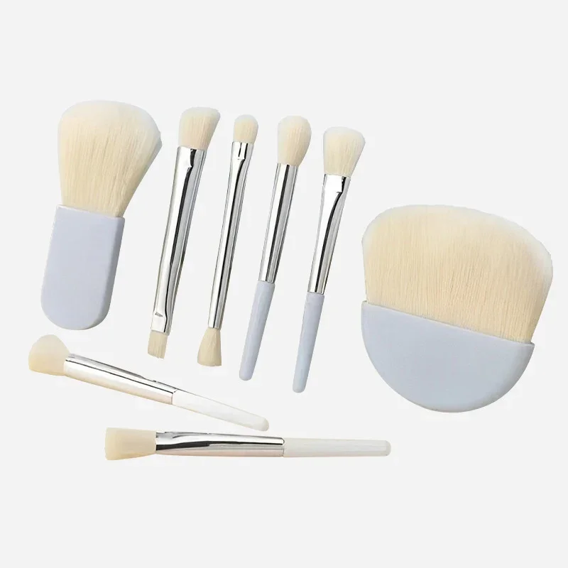 6Pcs Mini Makeup Brushes Set With Box Portable Cosmetic Powder Foundation Blush Blending Concealer Make Up Brushes Makeup Tool