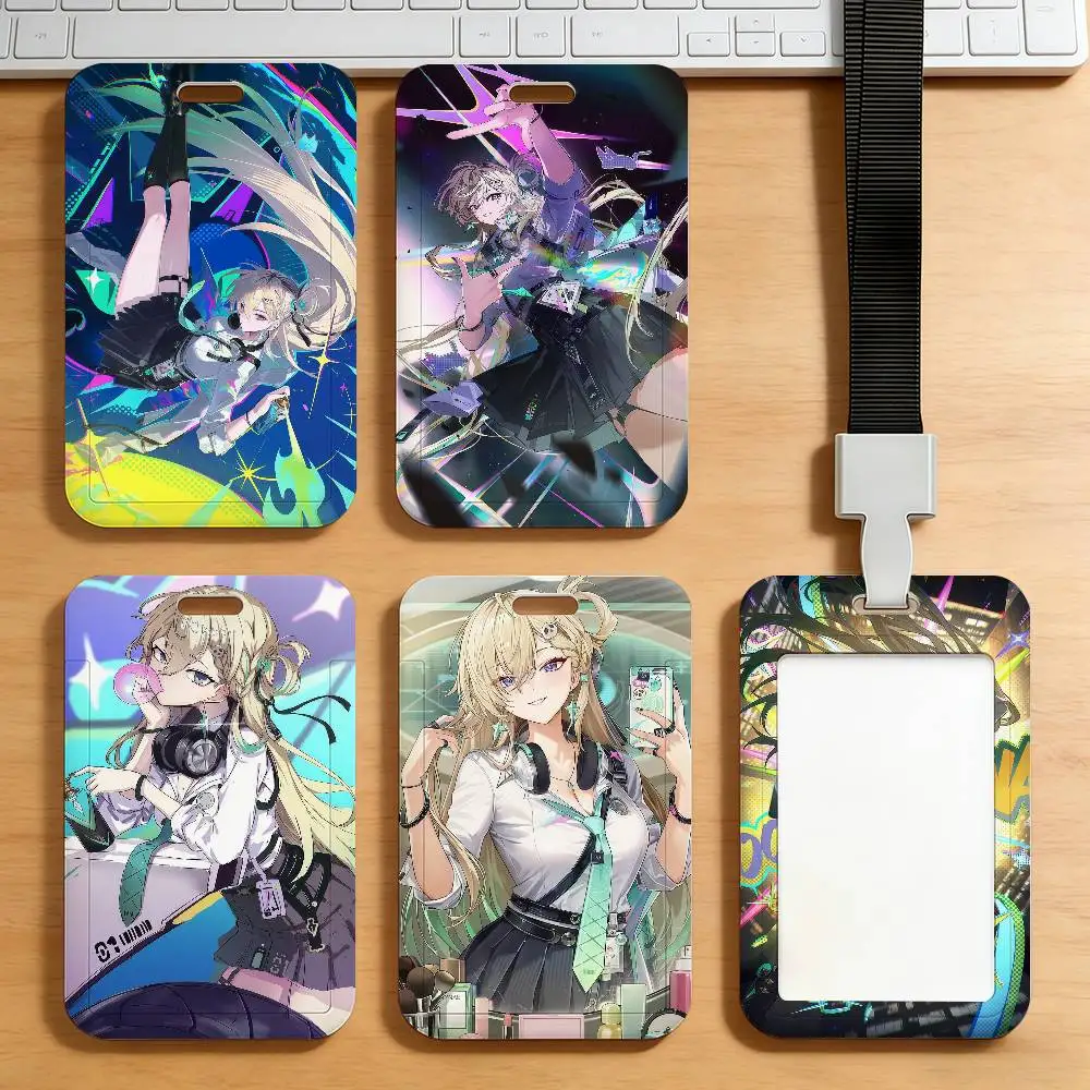 Wuthering Waves Lynae Card Holder Corporate Business Work Badge Holders Uisex Credit Bus Daily Commute ID Case