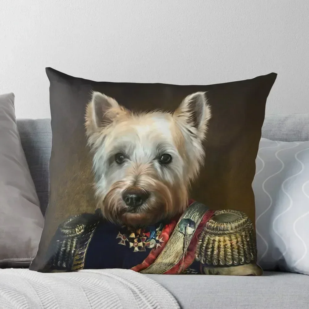 

West Highland Dog Portrait - Meatball Throw Pillow Sofa Covers For Living Room pillow cover christmas Cushion Child pillow