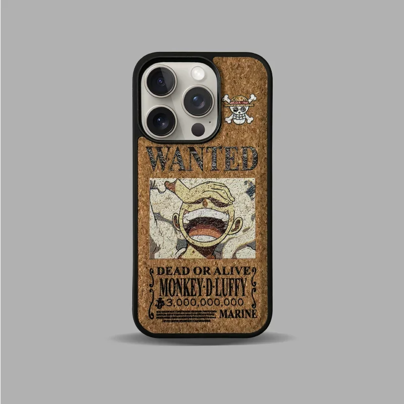

Cute Anime One Piece Luffy Zoro Suitable for IPhone 16 Pro Magnetic Phone Case MagSafe Cork Material Anti Drop Protective Cover