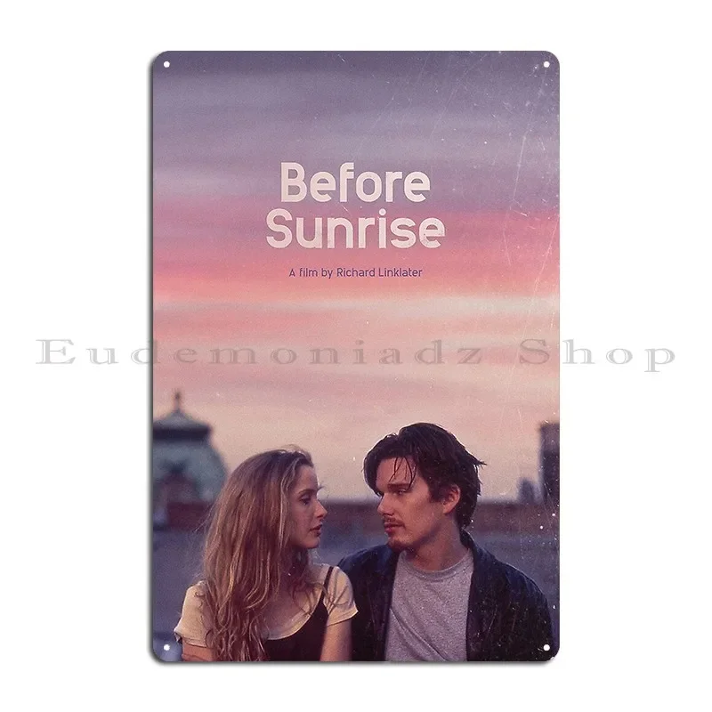 قبل شروق الشمس علامات معدنية سينما نادي حفلة المطبخ شخصية جدار مخصص تين تسجيل ملصق #2