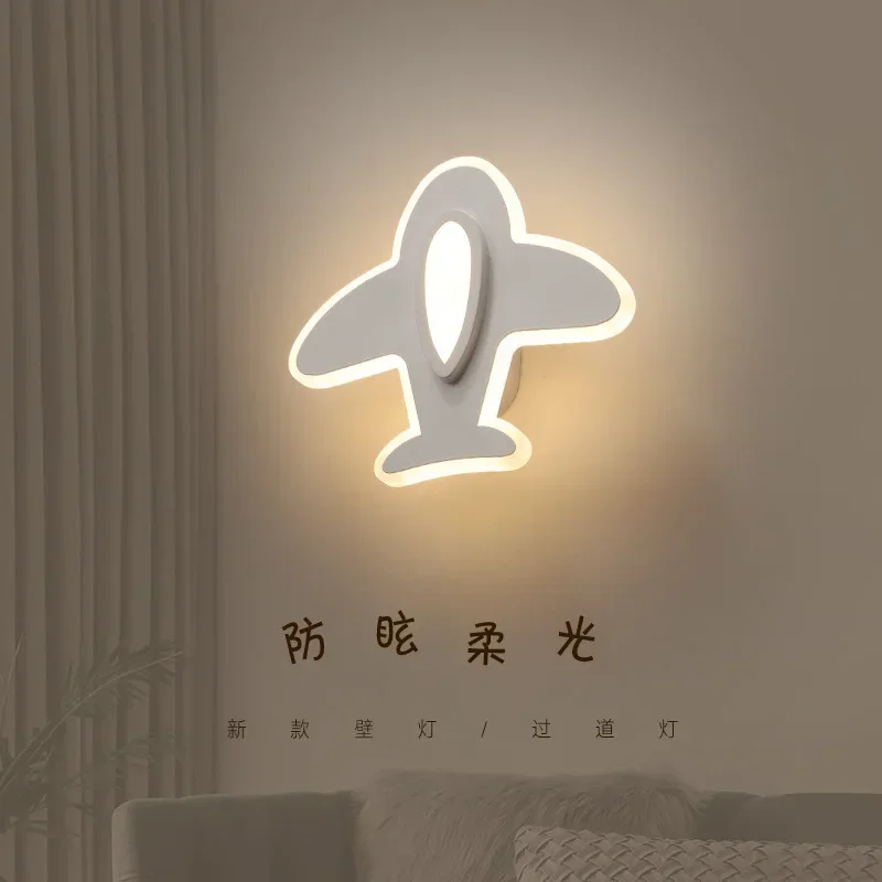 Simple Modern Airplane Wall Lamp New Led Kids Wall Lamp Creative Aisle Corridor Children's Room Lamps and Lanterns