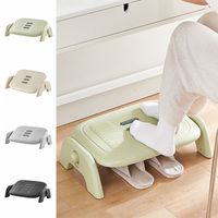 Ergonomic Massage Footstool Durable Adjustable Height Under Desk Footrest Detachable Leg Rest Foot Rest Stool Office Accessories