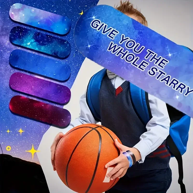 30Pcs 50Pcs Flexible PE Bandages With Blue Starry Sky Pattern Strong Adhesion Comfortable Wear Daily Protection For Minor Scratc