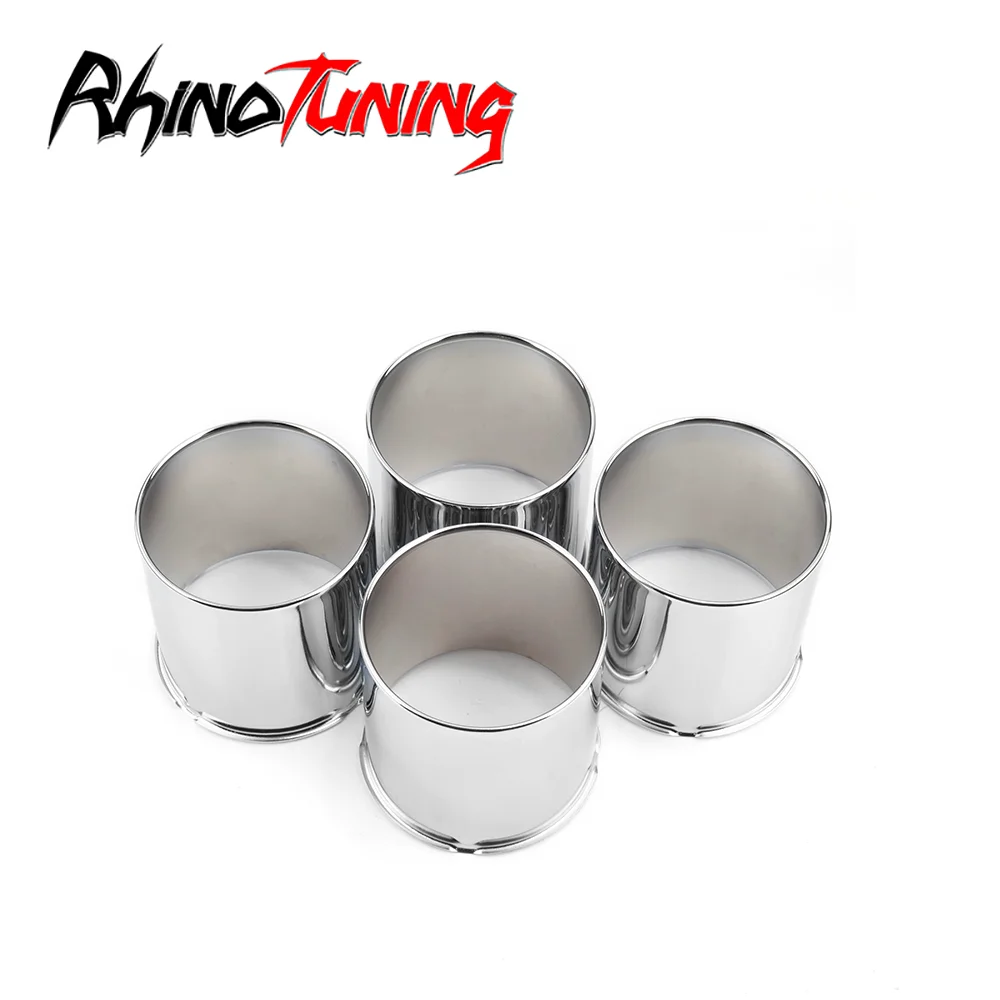 RhinoTuning 1pc/4pcs 108mm/4.25in Carbon Open-End Push Through Center Caps For 4.25in trailer/truck rims center bore 4.25" tall
