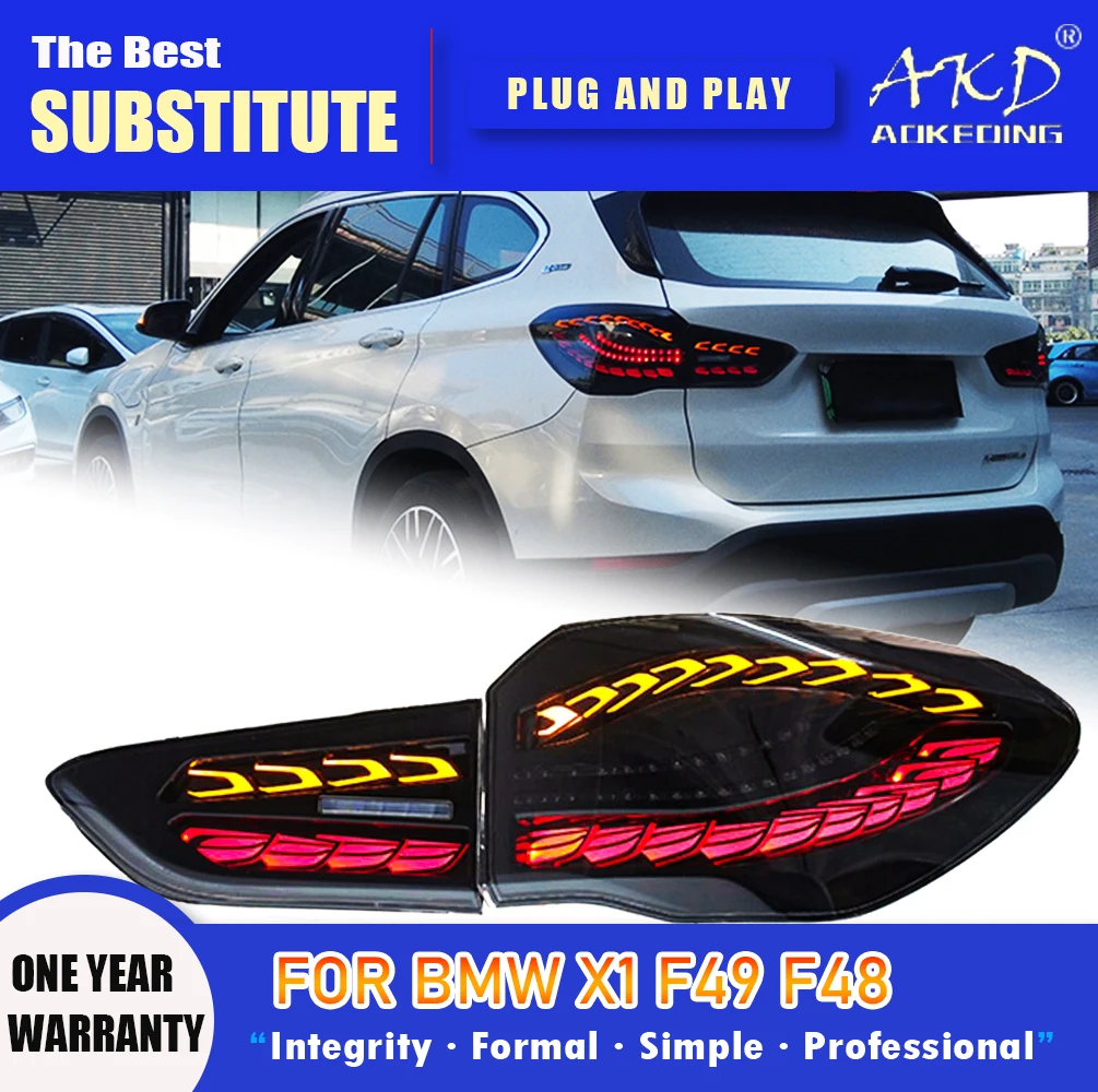 

AKD Tail Lamp for BMW X1 f48 LED Tail Light 2016-2021 F48 F49 Rear Fog Brake Turn Signal Automotive Accessories