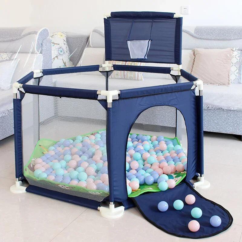 Baby and Toddlers Multiple Size with Basketball Hoop Breathable Material Kids Playpens