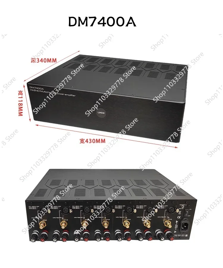 DM7400A Cinema 7.1 HI-END Multi Channel Class A D Low Distortion High end Power Amplifier ET400A Purifi HYPEX