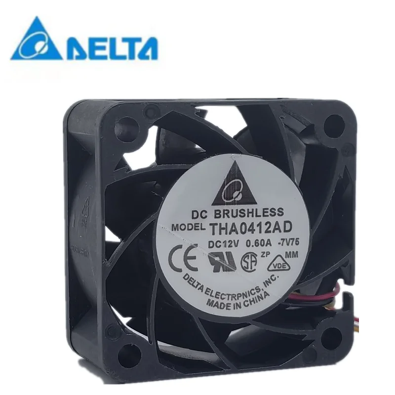 

New delta THA0412AD 12V 0.60a 4020 4cm 4-wire PWM speed regulating gale cooling fan