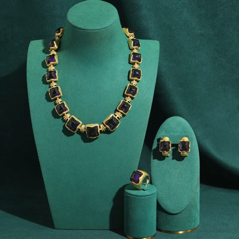 set-di-gioielli-vintage-in-vetro-quadrato-liscio-viola-collana-orecchini-anello-alta-qualita-marchi-di-lusso-regalo-di-tendenza-2026