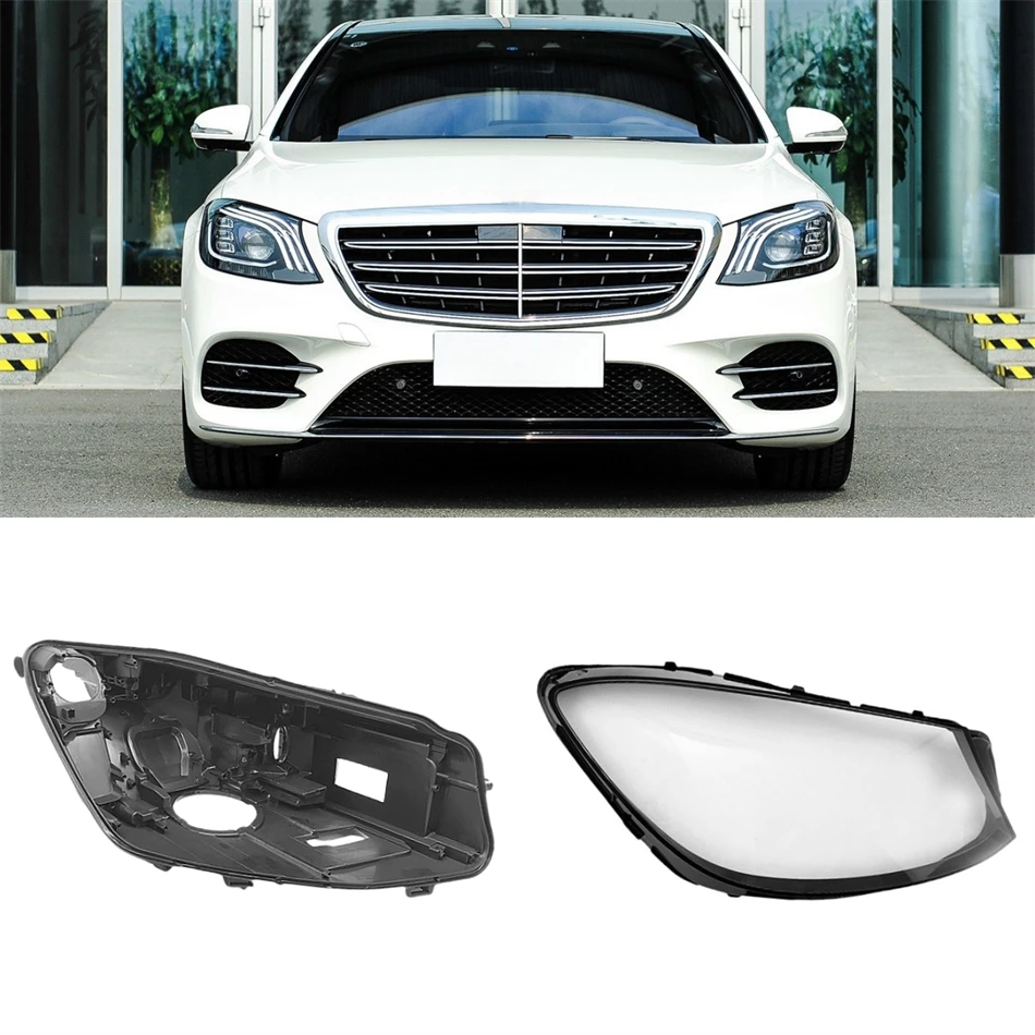 For Mercedes Benz S Class W222 2018 2019 2020 S320 S400 S500 S600 Articles Cars Base Head Lamp Shell Bulb Holder Headlight Cover