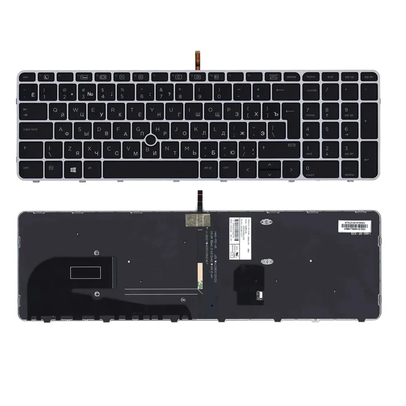 XIN-Russian-US-French-Latin layout Backlight Laptop Keyboard For HP EliteBook 755 G3 850 G3 850 G4 ZBook 15u G3 G4