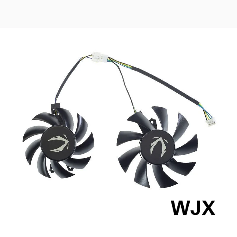 2PCS Graphics card Fan For ZOTAC GeForce GTX 1660 Super Fan ZT-T1662F-10L