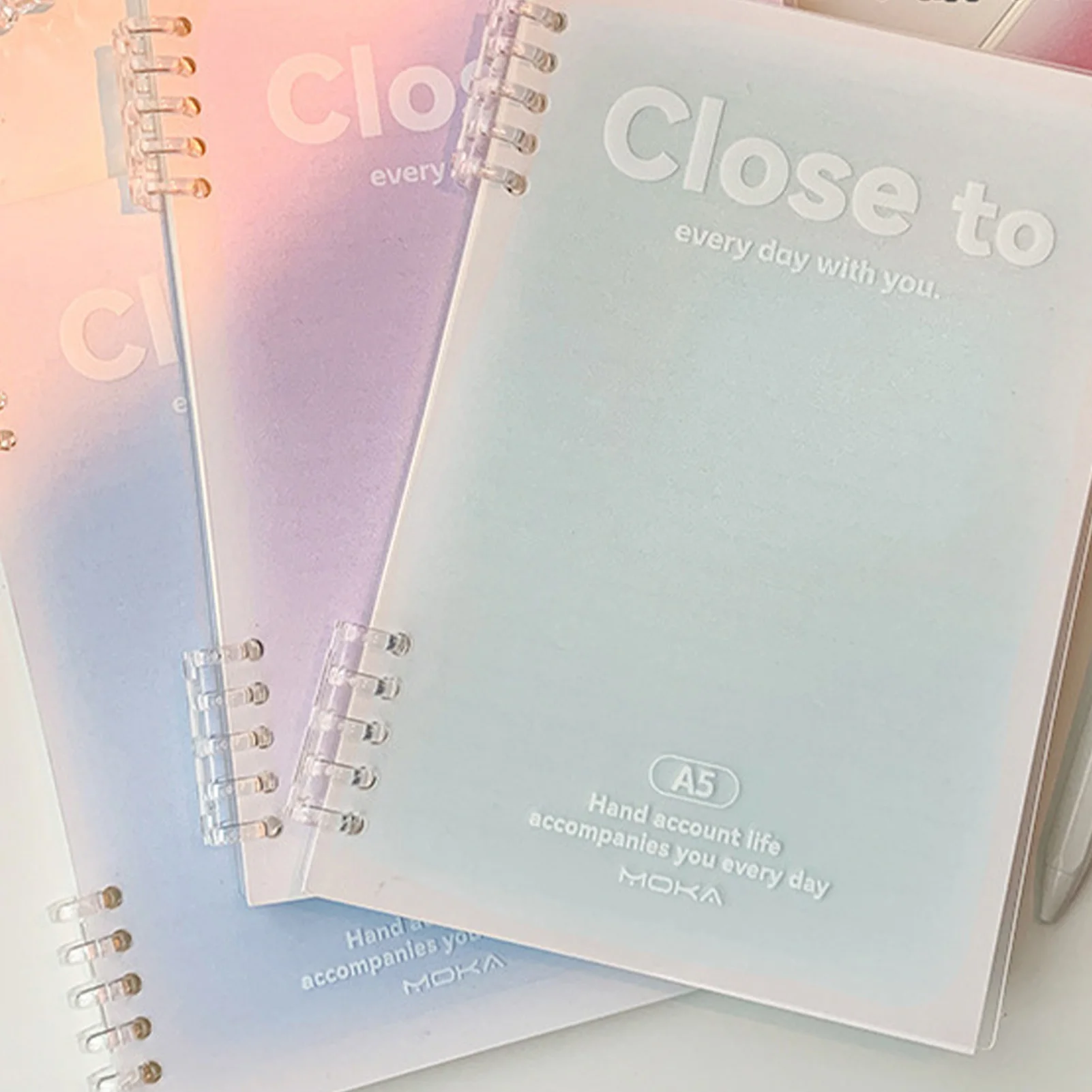 A5 Ring Notebook Easy Open and Close Loose-leaf Notepads Suitable for Friends Family Gift