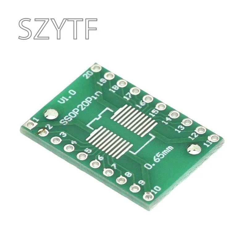 10PCS SOP Patch Adapter Board SOP8 SOP10 SOP14 SOP16 SOP20 SOP24  SOT223 QFP32-100 QFN32 QFN40  TQFP QFN IC Test Board PCB Board