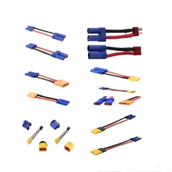3 Pcs EC5 Male Female Plug to Deans EC3 XT60 XT60H XT90 XT90H Adapter Wire Cable With 14awg 5cm Silicone Wire for RC Battery ESC