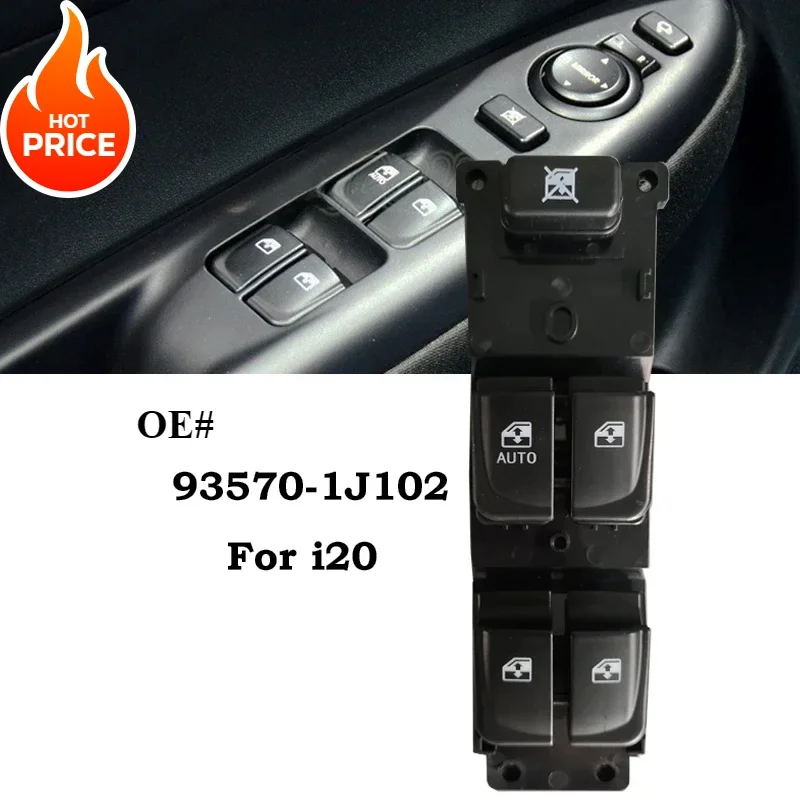 

LHD Front Left Car Window Control Switch Window Regulator Button For Hyundai i20 2008-2015 935701J102 93570-1J102