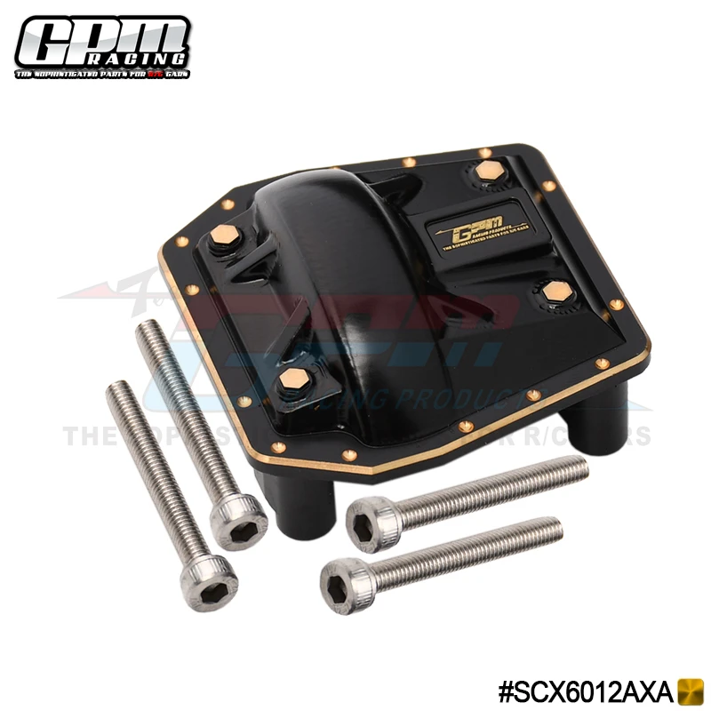 

GPM Brass Front/Rear Gearbox Cover (Gold Inlay Version) For AXIAL 1/6 SCX6 Jeep