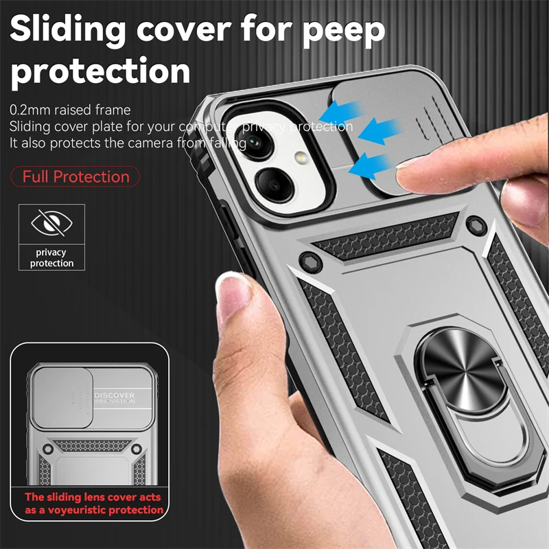 For Samsung Galaxy A05 Case for Samsung Galaxy A05 Cover Shell Bumper Kickstand Armor Phone Case for Samsung Galaxy A05 A05s A15