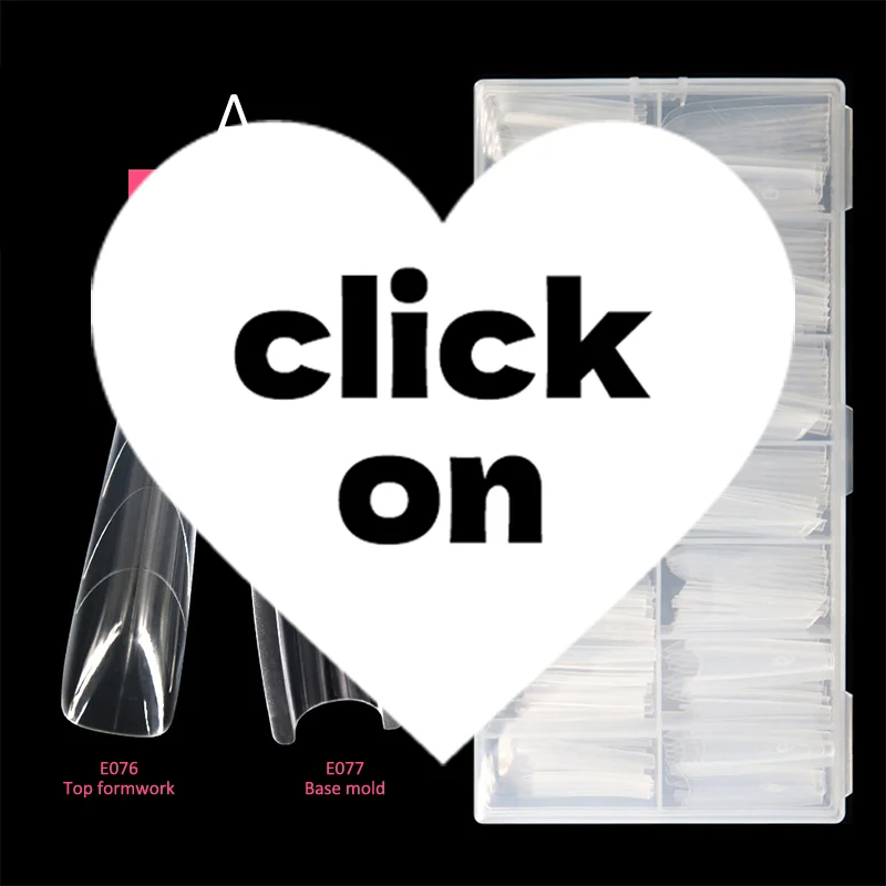 240 pçs 14 tamanho sanduíche formas de unhas duplas extensões rápidas-formas duplas em forma de t elipse manicure formas molde superior inferior 3d