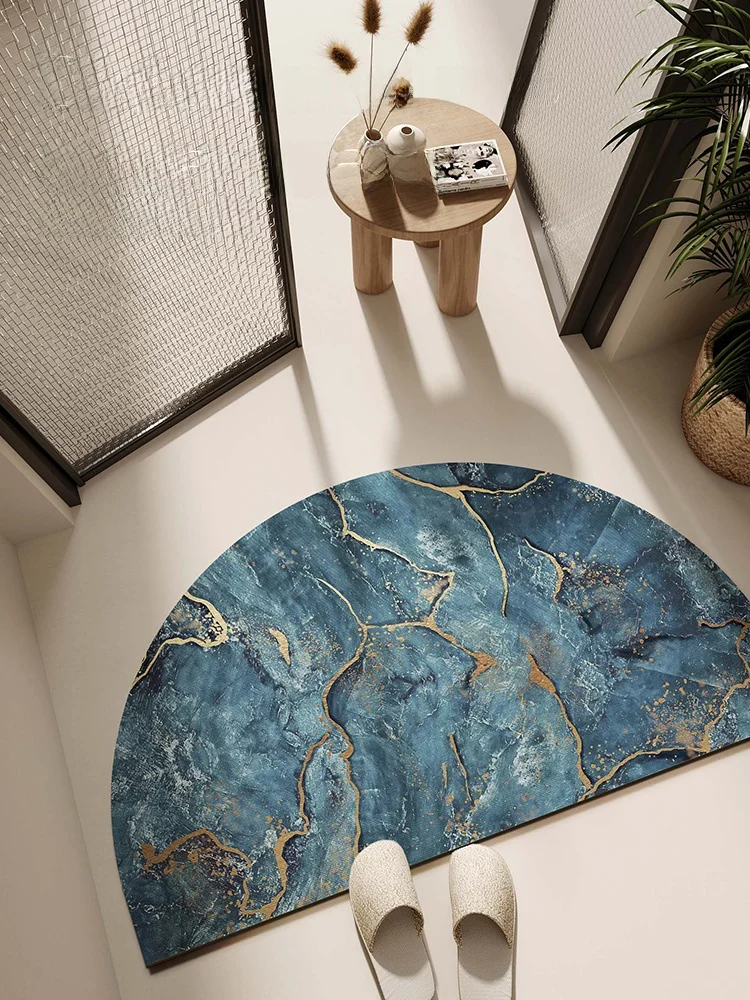 

Коврик Batoom, полукруглый силиконовый коврик для входной двери Dendroid, впитывающий нескользящий коврик для входной двери, тихой, красивый, красивый, для домашнего использования