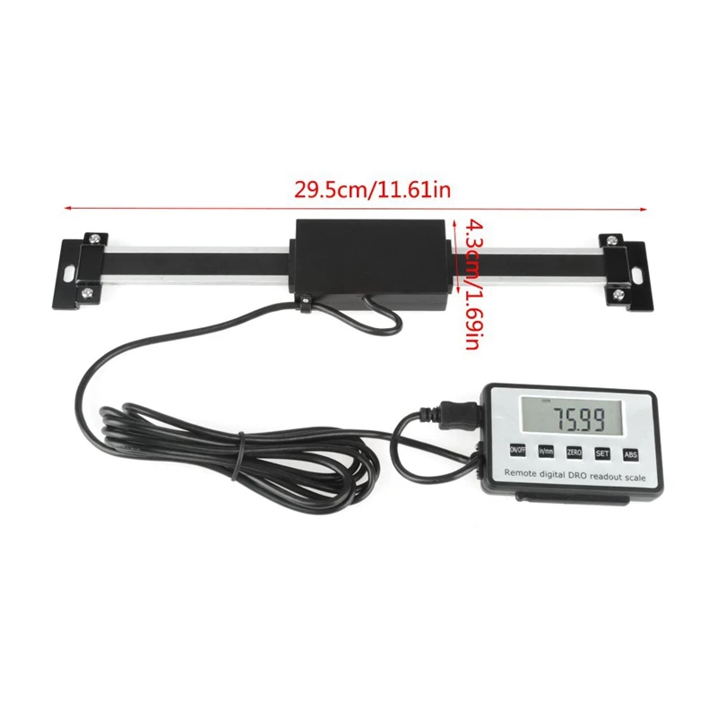 Remote Digital DRO Large LCD Readout Scale Measure Range Vertical For Bridgeport Mill Lathe