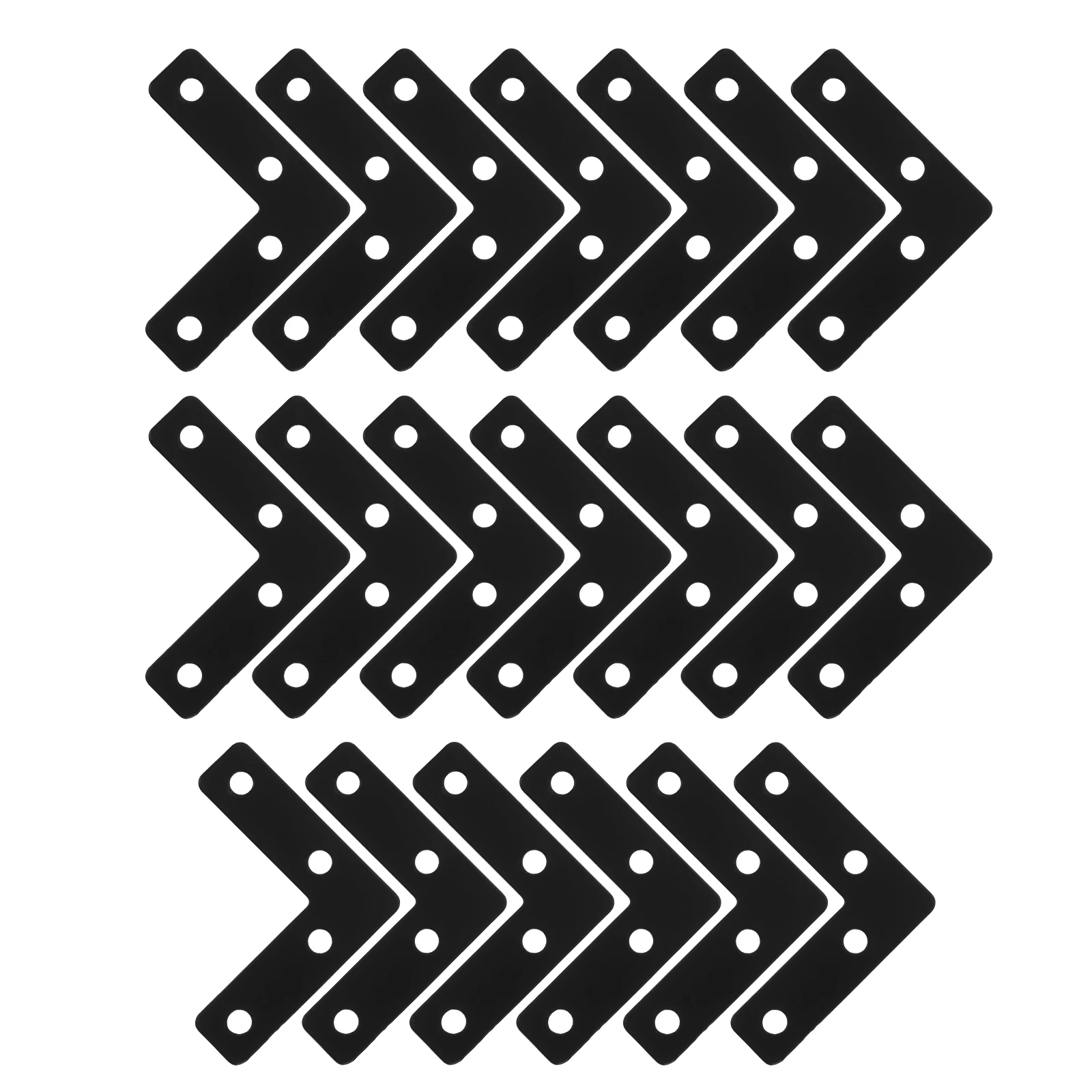 

20 Pcs Wooden Furniture Corner Code Reinforcement Plates Bracket Stainless Steel
