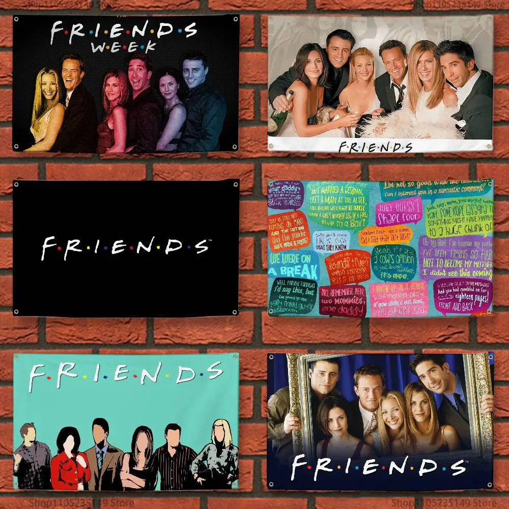 

F-Friends Tv Show Flag Custom Flags Wall Hanging Tapestry Outdoor Decorative flag Background Blanket