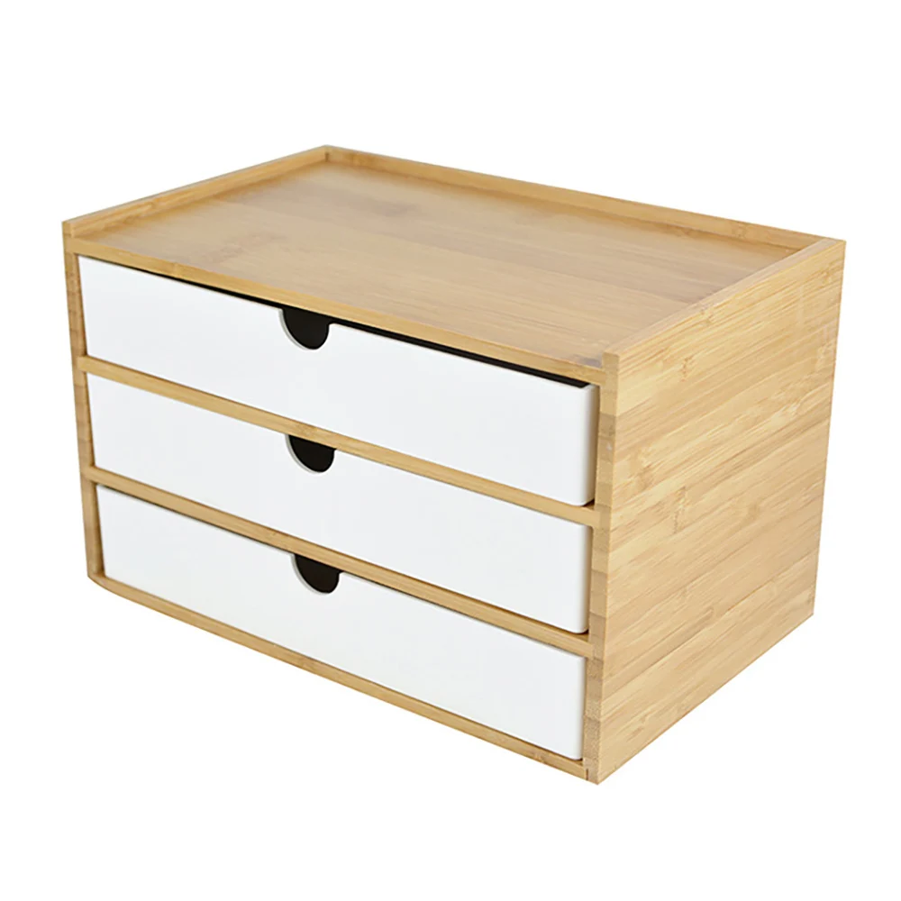 Multi-Layer Storage Supplies Nan Bamboo Board Storage Box Hotel Guest Room Drawers Storage Drawers Jewelry Box B