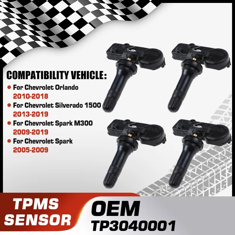 

For Chevrolet Orlando 2010-2018 Chevrolet Silverado 1500 2013-2019 Chevrolet Spark 2005-2019 TPMS Tire Pressure Sensor TP3040001