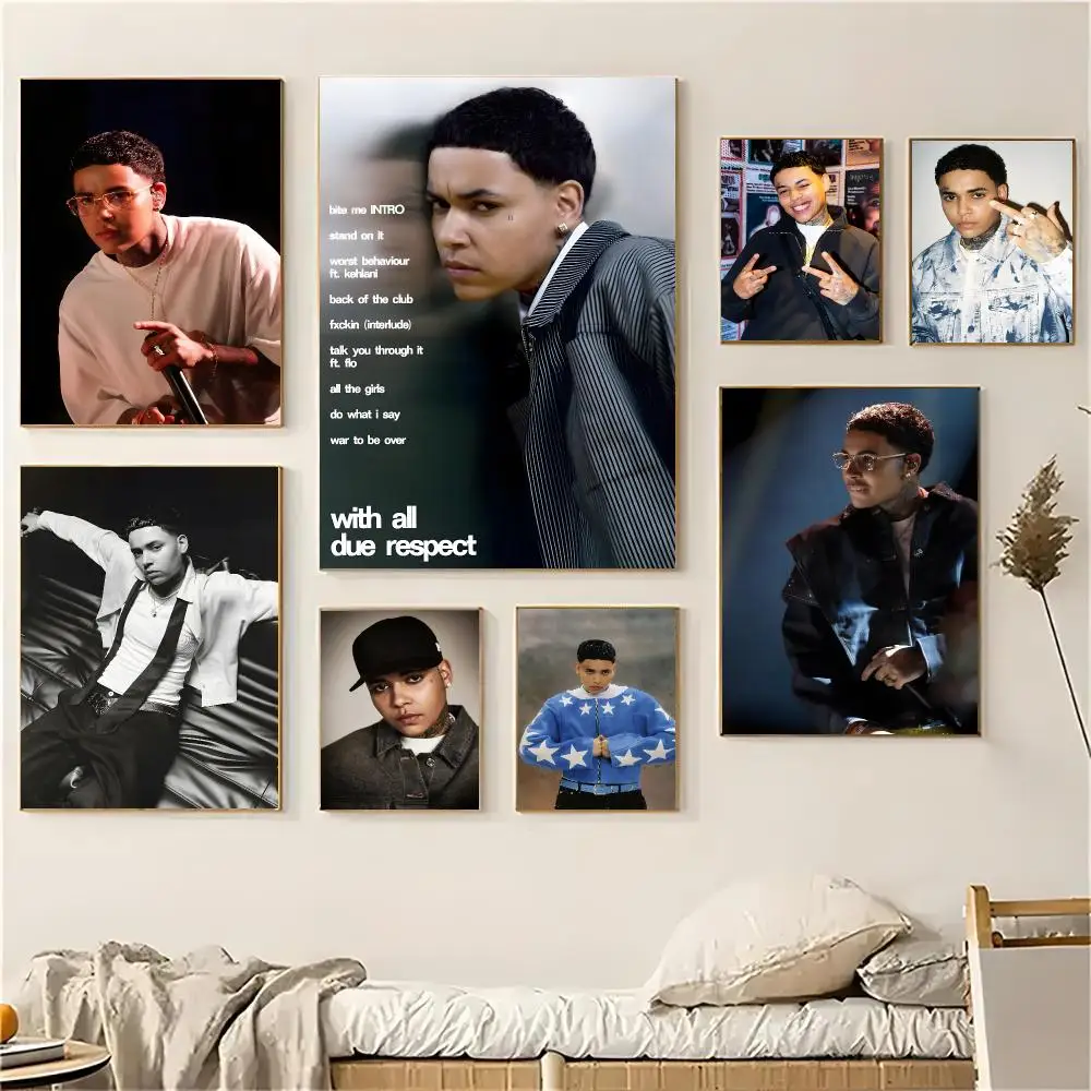 Kwn Khyra Wilson Poster Self-adhesive Decal Living Room Bedroom Party Bar Decor Moisture-proof Fade-resistant