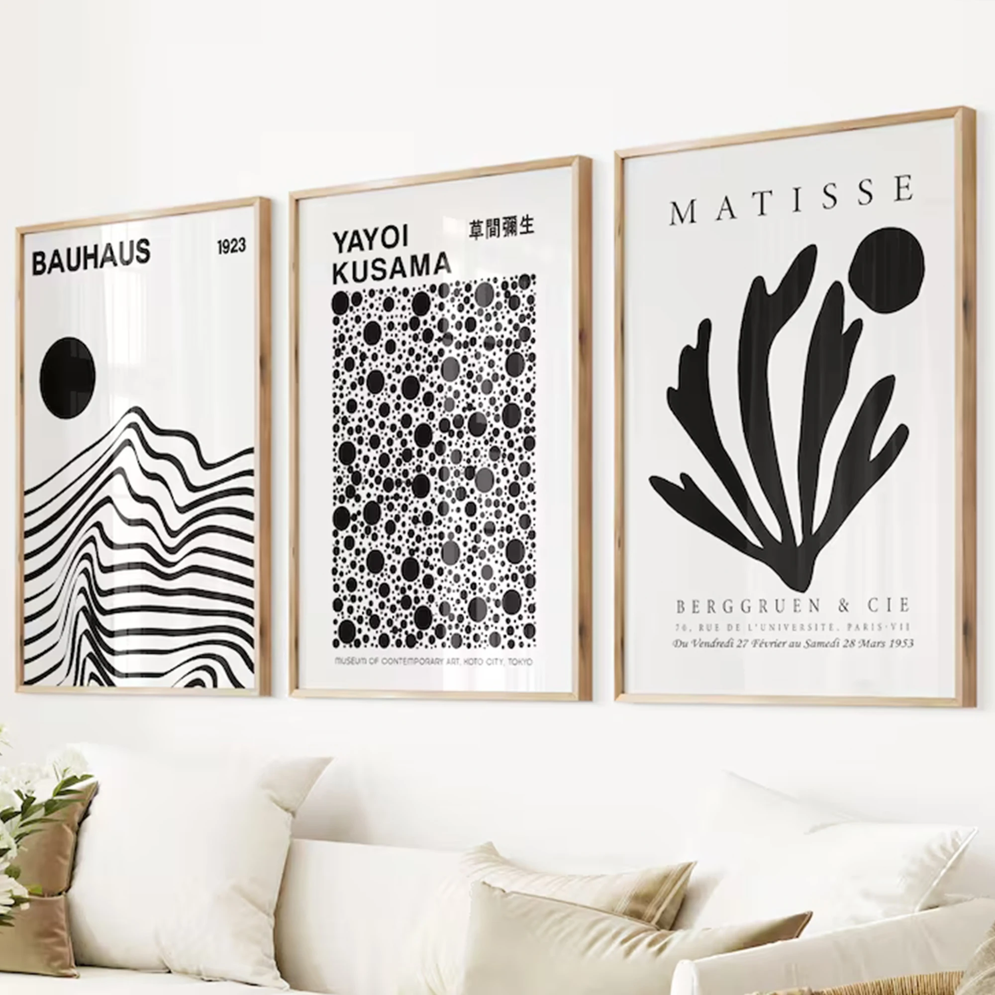 3pcsModern Bauhaus, Kusama, Ma - Home Decor Reviews ulasan dan harga