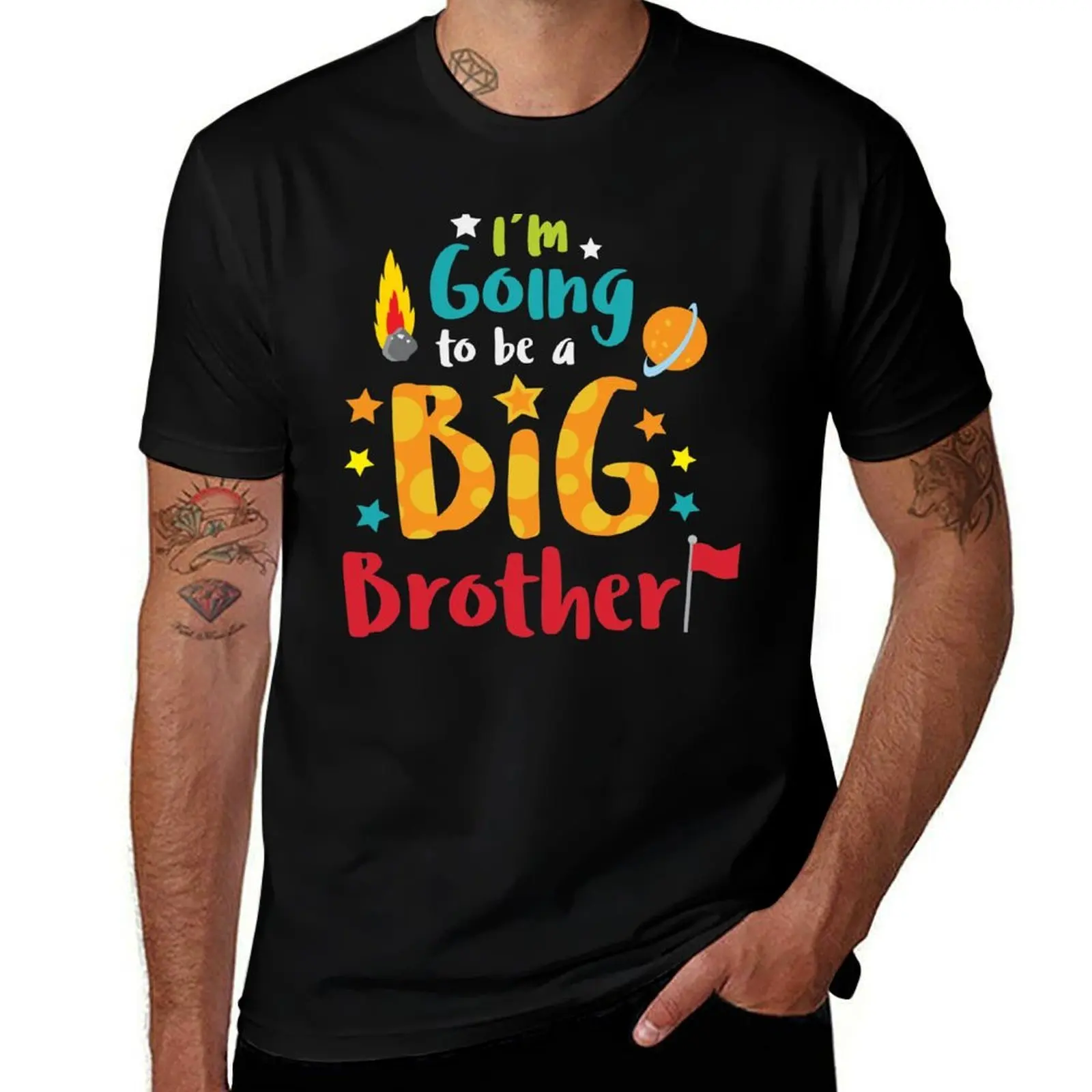 

Big Brother Baby Announcement Shirt T-Shirt Big and Tall Casual T-Shirt