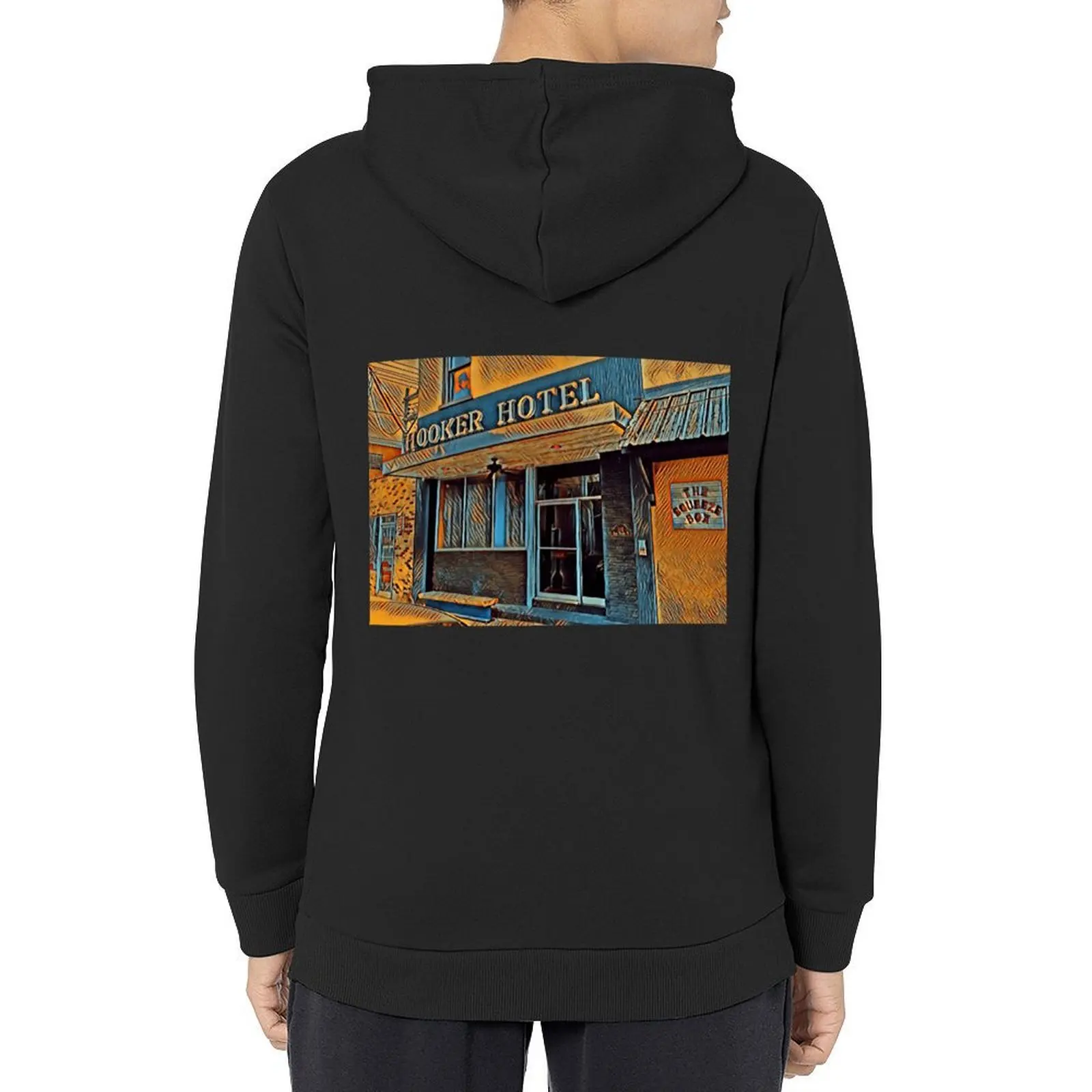 

Hooker Hotel, Clarksdale, Mississippi, USA Hoodie men's clothes autumn jacket men autumn clothes mens hoodie