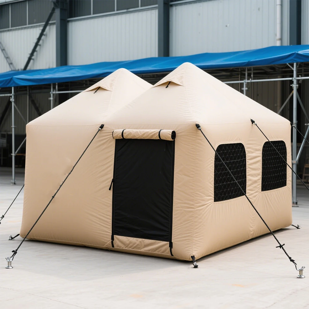 

STLF Factory-Customized Comfortable Oxford Inflatable Tent for Large-Space Family Camping Multifunctional Air Tent