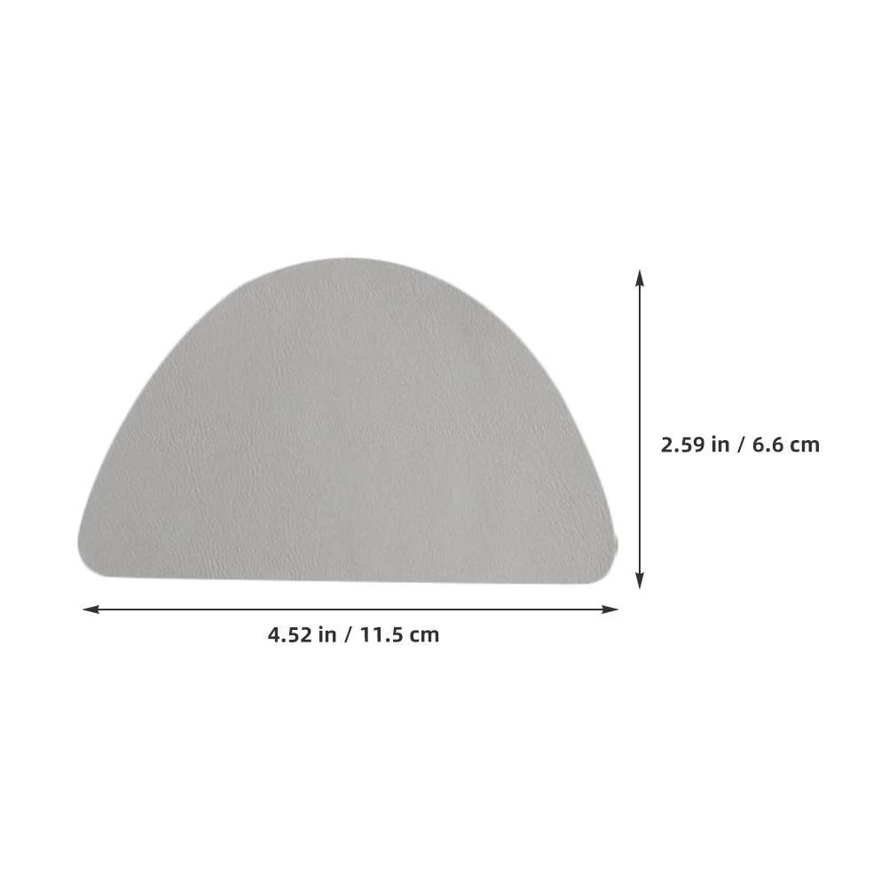 

12pcs Shoe Heel Repair Patches Self Adhesive for Boots Heel Supplies Black White Gray Colors PU Material Long Use