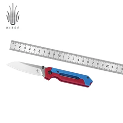 Kizer Pocket EDC Knife Hyper Ki3632A1/A2/A3 2023 10th Anniversary Aluminium/Titanium Handle with S35VN/Elmax Steel Folding Knife