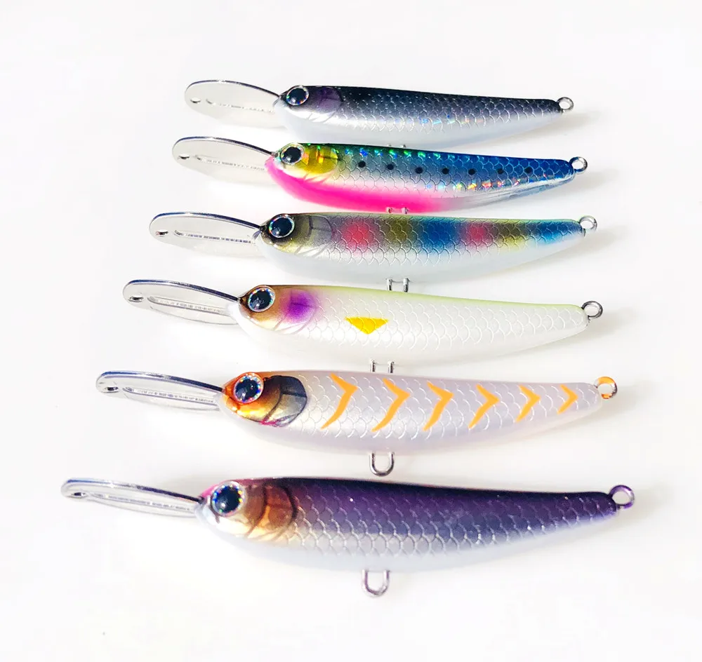 Sinkender Minnow-Angelköder, 63 mm/17 g, künstlicher Bleistiftköder für Barsch-Forellen-Angelköder – Detail 11