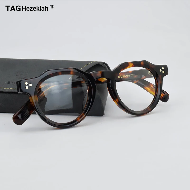 TAG Hezekiah Retro glasses frame men women OBJSKY vintage Eyeglasses designer brand optical Myopia reading prescription Eyewear