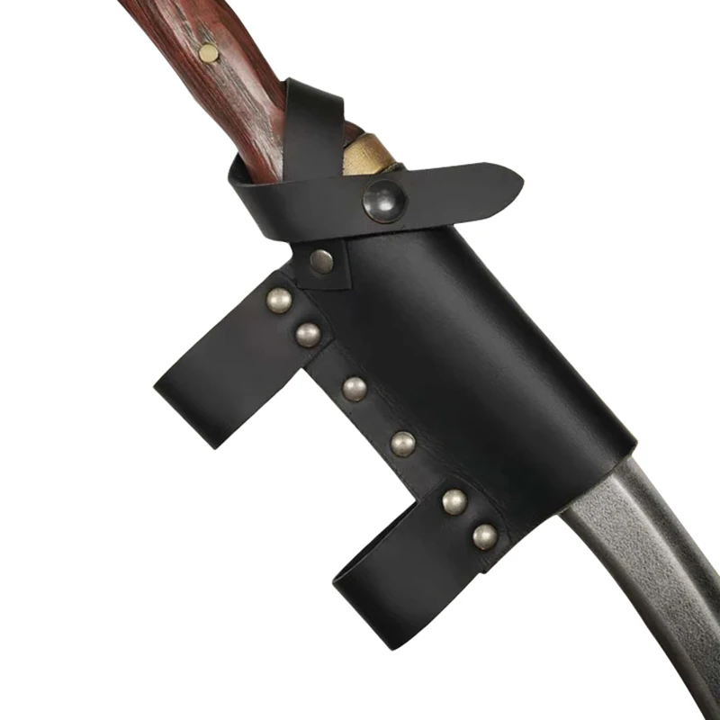 

Medieval Elven Knight Sword Knife Scabbard Sheath Holder PU Leather Dagger Frog Pirate Cosplay Costume Larp Action Role Playing