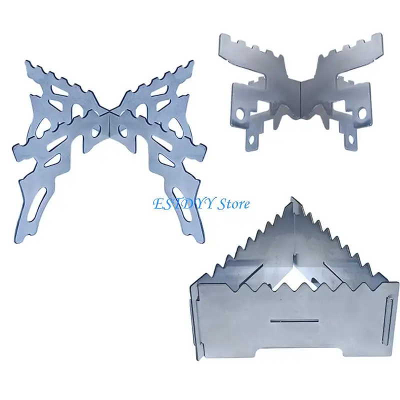 

G6DE Outdoor Camping Alcohols Stove Bracket Detachable Heat Resistant Alcohols Stove Support Rack Alcohols Cooker Holder